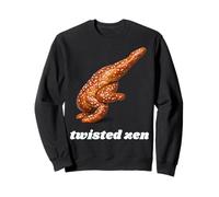 Bretzel Doux torsadé Zen Pose Corbeau Une Jambe méditation Sweatshirt