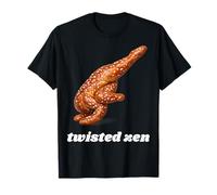 Bretzel Doux torsadé Zen Pose Corbeau Une Jambe méditation T-Shirt