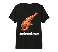 Bretzel Doux torsadé Zen Pose Corbeau Une Jambe méditation T-Shirt Haut de Gamme