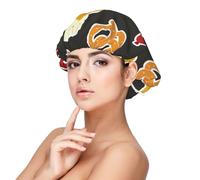 Bretzel et bière,Bonnet de nuit en satin pour adulte - Bonnet de nuit élastique pour femme, couvre-cheveux de nuit