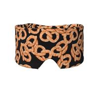 Bretzel frais,Masque pour les yeux bloquant la lumière Cache-yeux et cache-oreilles pour le sommeil