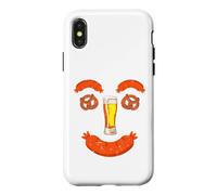 Bretzel Wurst Saucisse Sourire Drôle Oktoberfest Wurst Coque pour iPhone X/XS