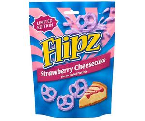 Bretzels Flipz saveur gâteau aux fraises 90 g