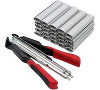 BREUAILY Kit de clôture automatique avec 2500 clous de type C - Pince métallique pour cage d'animal - Équipement d'installation pour voiture, canapé, clôture, cage pour animaux domestiques