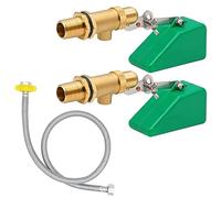 BREUAILY Lot de 2 Vanne Flotteur Laiton 1/2" Vanne à Flotteur Automatique avec Bras RéGlable Robinet Flotteur WC Robinet à Bille Flottante pour Réservoir d'eau Robinet Flotteur pour Abreuvoir