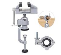BREUAILY Mini étau de table en alliage d'aluminium haute performance avec rotation à 360° et ventouse universelle pour soudure, modélisme, travaux fins