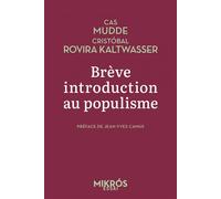 Brève introduction au populisme - Cas Mudde - L'aube Eds De - Poche - Essai