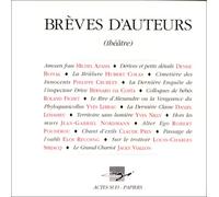 Brèves d'auteurs