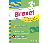 Brevet 3e - Nouveau Cahier du jour Cahier du soir