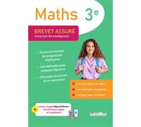 Brevet assuré - Maths 3e Conçu par des enseignants - Collectif rue des écoles - Rue Des Ecoles - broché - Scolaire / Universitaire