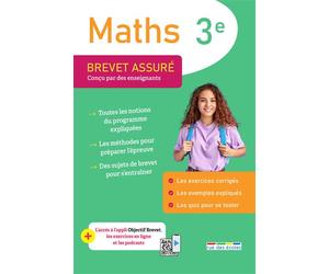 Brevet assuré - Maths 3e Conçu par des enseignants - Collectif rue des écoles - Rue Des Ecoles - broché - Scolaire / Universitaire
