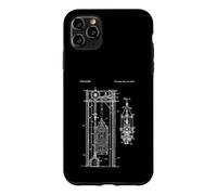 Brevet d'ascenseur Vintage Engineering Blueprint Mechanic Humour Coque pour iPhone 11 Pro Max