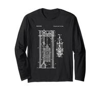 Brevet d'ascenseur Vintage Engineering Blueprint Mechanic Humour Manche Longue