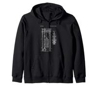 Brevet d'ascenseur Vintage Engineering Blueprint Mechanic Humour Sweat à Capuche