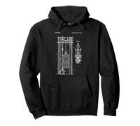 Brevet d'ascenseur Vintage Engineering Blueprint Mechanic Humour Sweat à Capuche