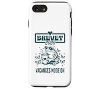 Brevet des collèges 2026 Vacances Mode on Grenouille Vintage Coque pour iPhone SE (2020) / 7/8