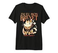 Brevet des Collèges BDC Réussite Chat Chaton entrée lycée T-Shirt Haut de Gamme