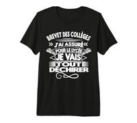 Brevet des Collèges BDC Révision Troisième entrée lycée T-Shirt Haut de Gamme