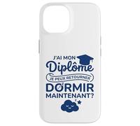 Brevet Humour Dodo Étudiant Bac Bachelier J’AI Mon Diplôme Coque pour iPhone 14