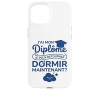 Brevet Humour Dodo Étudiant Bac Bachelier J’AI Mon Diplôme Coque pour iPhone 15