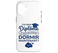 Brevet Humour Dodo Étudiant Bac Bachelier J’AI Mon Diplôme Coque pour iPhone 16