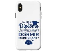 Brevet Humour Dodo Étudiant Bac Bachelier J’AI Mon Diplôme Coque pour iPhone X/XS