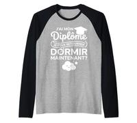 Brevet Humour Dodo Étudiant Bac Bachelier J’AI Mon Diplôme Manche Raglan