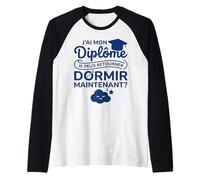 Brevet Humour Dodo Étudiant Bac Bachelier J’AI Mon Diplôme Manche Raglan