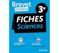 Brevet Pratique Fiches Sciences 3e Brevet 2026: Physique-Chimie, SVT, Techno