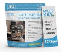 Breville Alternative - Pastilles de nettoyage pour café (30 comprimés / 1 an d'approvisionnement) pour marques Breville, Jura, Delongi, Miele et Universal - Nettoyant graisse et résidus pour baristas