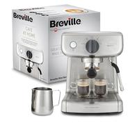 Breville Barista Mini Cafetière/machine à expresso semi-automatique | avec buse à vapeur pour faire mousser le lait & pompe italienne de 15 bars [VCF125X]