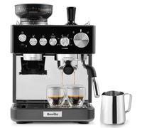 Breville Barista Sense Machine à espresso | Cafetière à grains avec moulin à café et mousseur à lait intégrés | Buse à vapeur TempSense | Pompe italienne 15 bars | Noir [VCF187X]