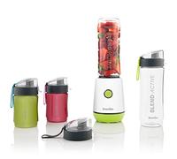 Breville Blend Active VBL252 Mélangeur personnel et machine à smoothies, 350 W, lot familial, 4 bouteilles portables (300 ml, 600 ml) avec couvercles anti-fuites, blanc et vert