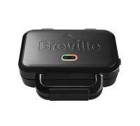 Breville machine à sandwich exceptionnelle pour des remplissages généreux | Machine à sandwich pour 2 sandwichs | Plaques anti-adhésives amovibles | Acier inoxydable | Couleur noire [VST082X] [VST082X