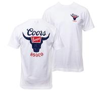 Brew City Beer Gear Coors Rodeo T-shirt imprimé devant et dos - Blanc - Medium