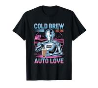 Brew Hot Sun Auto Love Style Robot T-Shirt