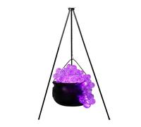 Brew Pot Spooky Witches - Chaudron suspendu aux intempéries, Black Witch's Potion Bowl | Chaudron d'Halloween extérieur à l'épreuve des intempéries avec stand de trépied, support de trépied pour un dé