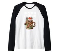 Brewd in New England Pride Culture Life Coffee Vibes Manche Raglan