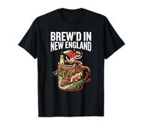 Brewd in New England Pride Culture Life Coffee Vibes T-Shirt