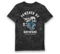 BrewDog T-shirt pour adulte Motif crâne Style vintage, Noir , XL