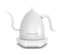 Brewista Artisan White/White Bouilloire, bec col de cygne, réglage de la température, 1,0 l, bouilloire, blanche