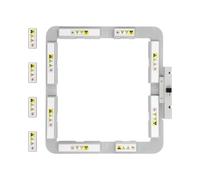 Brewland SQ20B Cerceau à broder magnétique pour machine Janome Memory Craft MC550E 500E 450E Elna Expressive 830, 200 mm x 200 mm