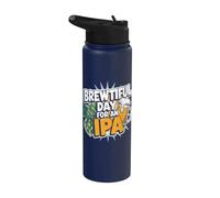 Brewtiful Day For An IPA - Boire une bière IPA amusante Stainless Steel Insulated Water Bottle