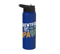 Brewtiful Day For An IPA - Boire une bière IPA amusante Stainless Steel Insulated Water Bottle