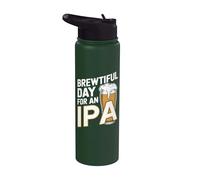 Brewtiful Day For An IPA - Une bière à boire drôle Stainless Steel Insulated Water Bottle