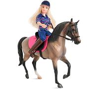 Breyer Bandai Freedom Series Cheval Anglais Classique et Cavalier, 15 cm, échelle 1:12, Jouet Cheval Anglais Classique et Cavalier, Peint à la Main Horse Toys Figurines de Collection