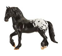 Breyer Cheval modèle Traditionnel 1/9 - Harley (célèbre Cheval de Course Poney) Noir Blanc