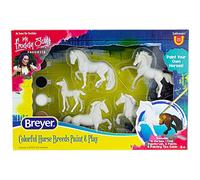 Breyer Horses Stablemates Horse Crazy Lot de 5 peintures colorées pour chevaux - Échelle 1:32 - Modèle #4234
