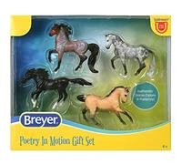Breyer Horses Stablemates Poetry in Motion | Ensemble de 4 chevaux | Jouet pour cheval | Figurines de cheval | 9,5 cm x 6,3 cm | Échelle 1:32 | Modèle #6935