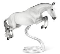 Breyer Horses Traditional Series Get Rowdy | USEF Cheval de l'année 2019 et 2020 | Modèle de jouet pour cheval | 35,6 x 27,9 cm | Échelle 1:9 | Modèle #1862, blanc